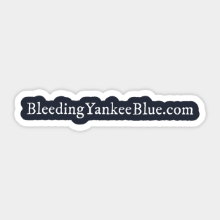 Bleeding Yankee Blue Classic Font Design Sticker